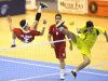 Iran executes a Kick Volleyball Sunback Spike